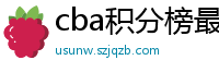 cba积分榜最新排名表